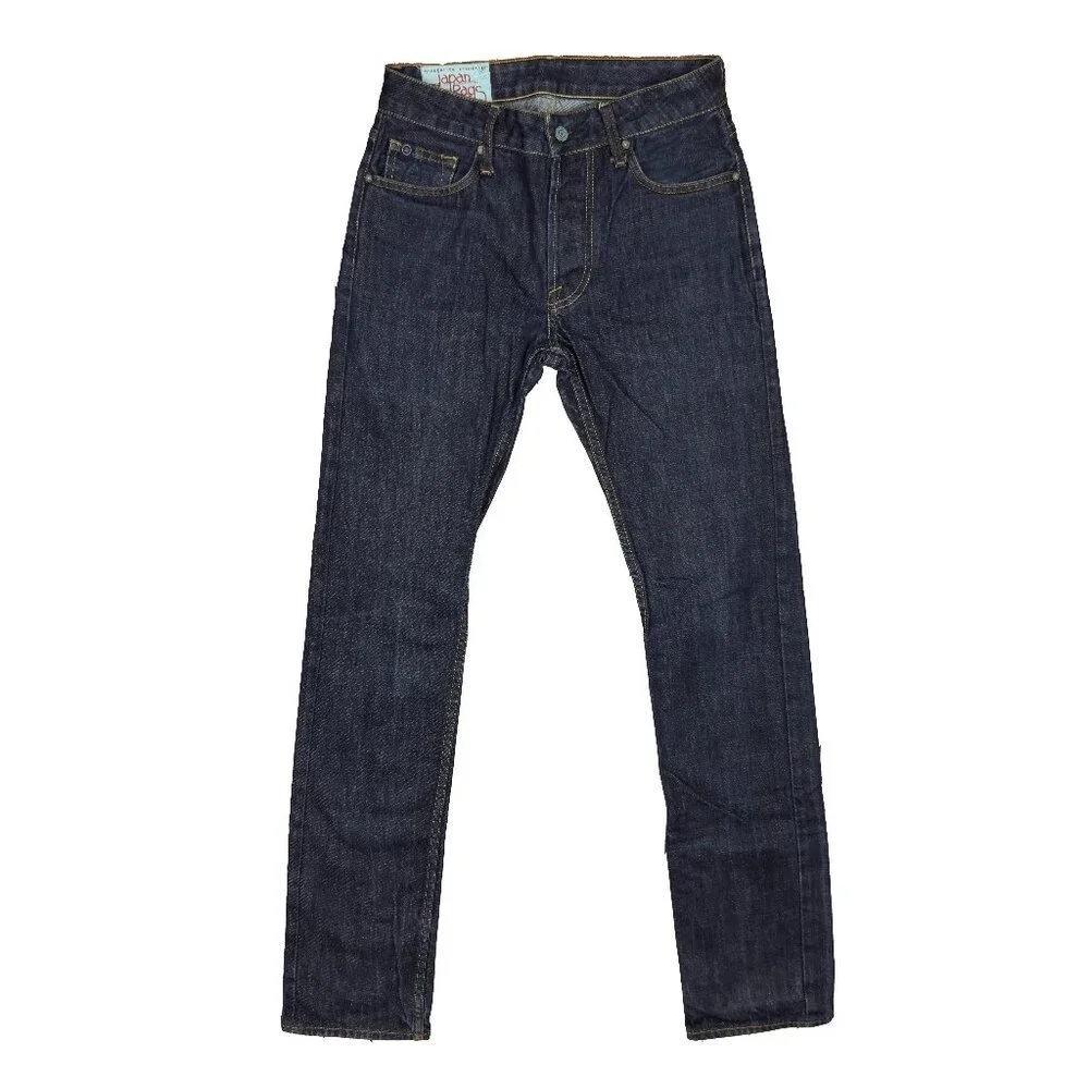 JAPAN RAGS No 17 - 611 Slim Straight Leg‎ Classic  Distressed Denim 28W 33L